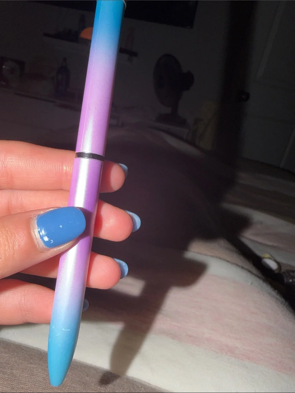 Target Blue and Purple Gradient Pen with Crystal Top